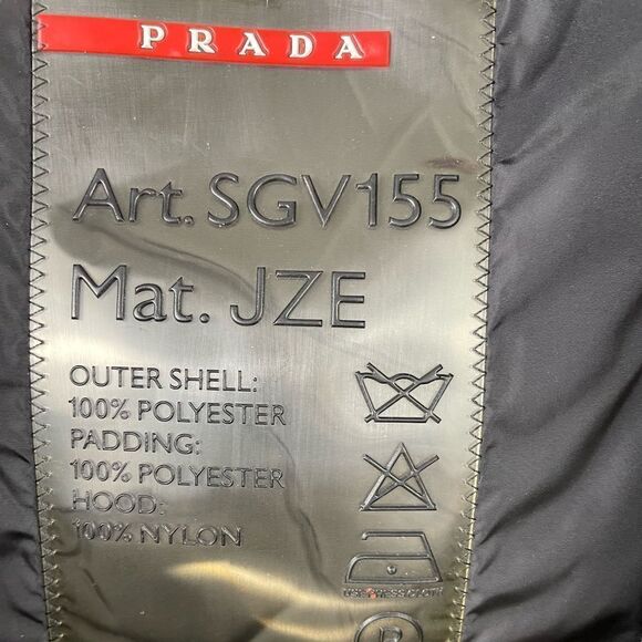 Prada Linea Rossa Black Technical Gore-Tex Jacket Size XL/ IT 54 - Picture 10 of 15